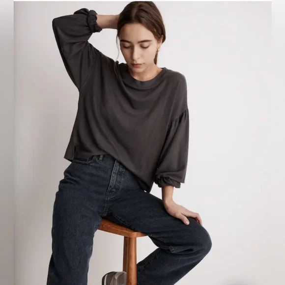 madewell • dreamiest knit long-sleeve tee - Picture 1 of 7